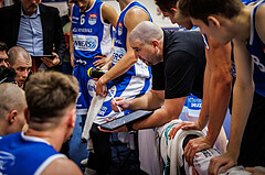 Basketball, win2day Basketball Superliga 2021/22, Platzierungsrunde 3.Runde, SKN St. Pölten Basketball, Oberwart Gunners, Horst Leitner (Coach)