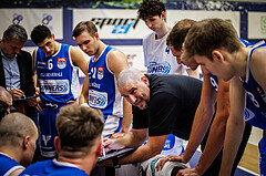 Basketball, win2day Basketball Superliga 2021/22, Platzierungsrunde 3.Runde, SKN St. Pölten Basketball, Oberwart Gunners, Horst Leitner (Coach)