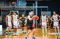 Basketball, Win2Day Superliga 2022/23, Grunddurchgang 3.Runde, BC GGMT Vienna, CITIES Panthers Fürstenfeld, Andrija Blatancic (4)