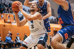 Basketball, Win2Day Superliga 2022/23, 7. Qualifikationsrunde, Vienna Timberwolves, BBC Nord Dragonz, Moritz Lanegger (21)