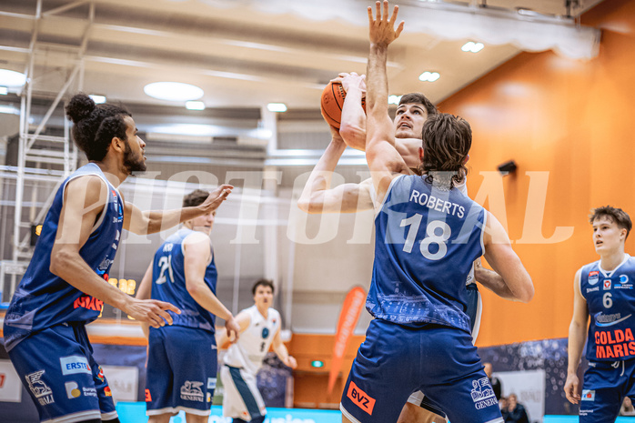 Basketball, Win2Day Superliga 2022/23, 7. Qualifikationsrunde, Vienna Timberwolves, BBC Nord Dragonz, Chris Vogt (33)