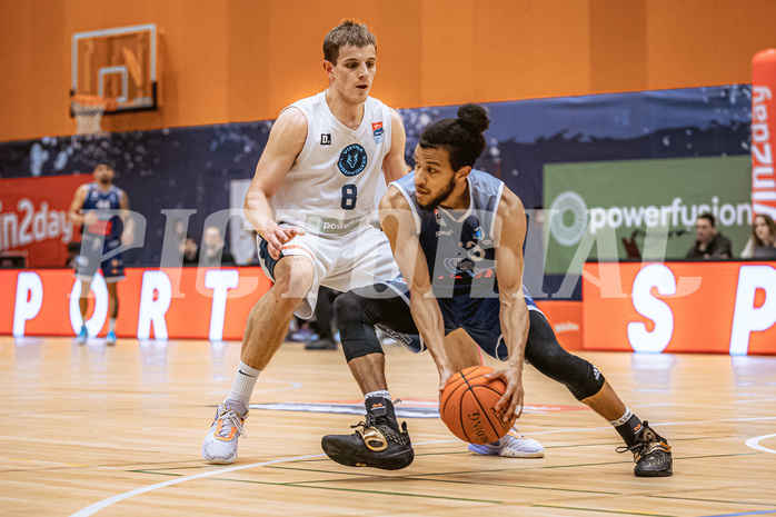 Basketball, Win2Day Superliga 2022/23, 7. Qualifikationsrunde, Vienna Timberwolves, BBC Nord Dragonz, Elias Wlasak (8), Kyran Jordan Mc Clure (13)