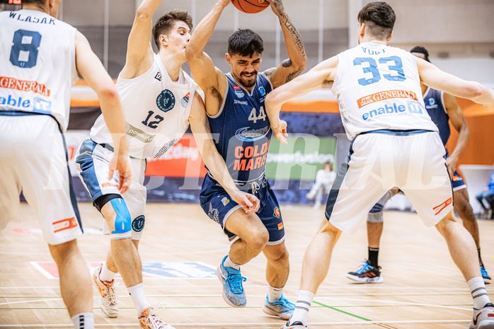 Basketball, Win2Day Superliga 2022/23, 7. Qualifikationsrunde, Vienna Timberwolves, BBC Nord Dragonz, Fabio Söhnel (44)