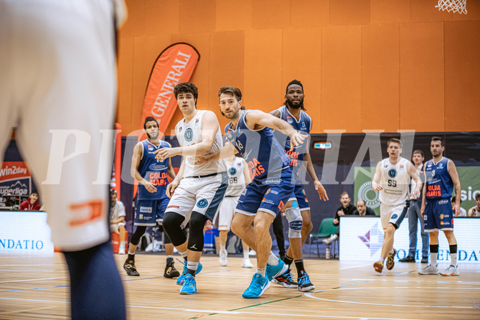 Basketball, Win2Day Superliga 2022/23, 7. Qualifikationsrunde, Vienna Timberwolves, BBC Nord Dragonz, Luka Damjanac (13), Jordan David Roberts (18)