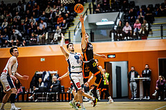 Basketball, Win2Day Superliga 2023/24, Grunddurchgang 19.Runde, Vienna Timberwolves, Fürstenfeld Panthers, Paul Rotter (6), Felix Leindecker (6)
