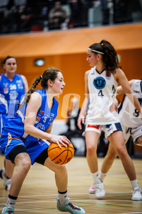 Basketball, Win2Day Basketball Damen Superliga 2023/24, Grunddurchgang 10.Runde, Vienna Timberwolves, DBB LZ OÖ, Ylenia Bonett (5)