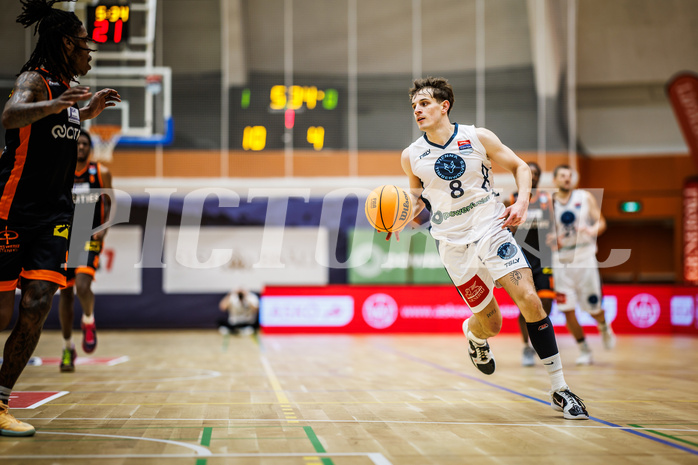 Basketball, Win2Day Superliga 2023/24, Grunddurchgang 19.Runde, Vienna Timberwolves, Fürstenfeld Panthers, Elias Wlasak (8)
