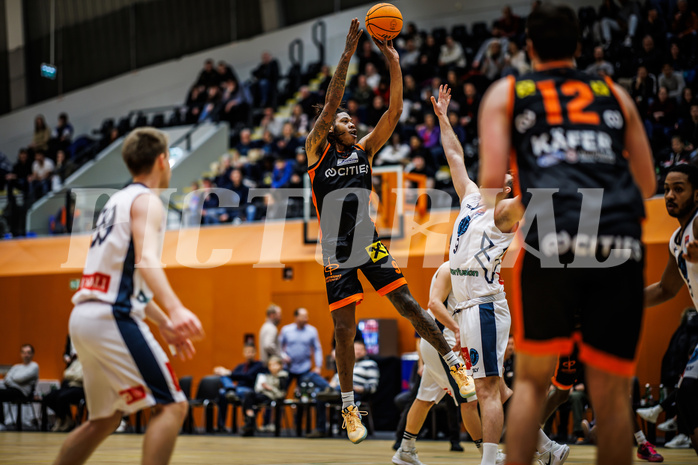 Basketball, Win2Day Superliga 2023/24, Grunddurchgang 19.Runde, Vienna Timberwolves, Fürstenfeld Panthers, Joe Hampton (9)