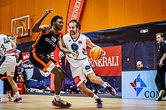 Basketball, Win2Day Superliga 2023/24, Grunddurchgang 19.Runde, Vienna Timberwolves, Fürstenfeld Panthers, Dylan Causwell (8), Oscar Schmit (36)