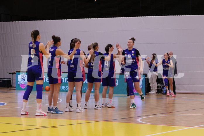 28.01.2024, Graz, Raiffeisen Sportpark, Basketball Damen Superliga 2023/24, Grunddurchgang 10.Runde, UBI Holding Graz - UBSC-DBBC Graz ,  