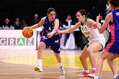 28.01.2024, Graz, Raiffeisen Sportpark, Basketball Damen Superliga 2023/24, Grunddurchgang 10.Runde, UBI Holding Graz - UBSC-DBBC Graz ,  