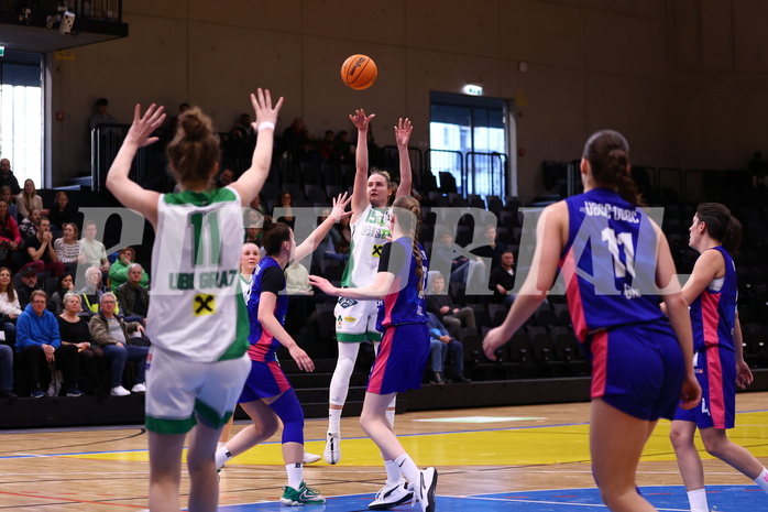 28.01.2024, Graz, Raiffeisen Sportpark, Basketball Damen Superliga 2023/24, Grunddurchgang 10.Runde, UBI Holding Graz - UBSC-DBBC Graz ,  