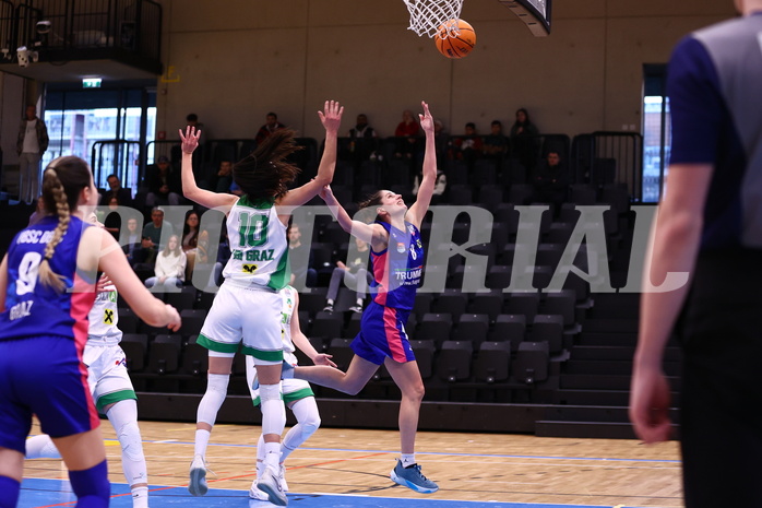 28.01.2024, Graz, Raiffeisen Sportpark, Basketball Damen Superliga 2023/24, Grunddurchgang 10.Runde, UBI Holding Graz - UBSC-DBBC Graz ,  