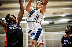 Basketball, Win2Day Superliga 2023/24, Grunddurchgang 19.Runde, Vienna Timberwolves, Fürstenfeld Panthers, Elias Wlasak (8)
