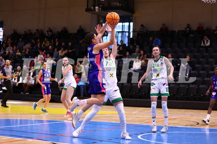 28.01.2024, Graz, Raiffeisen Sportpark, Basketball Damen Superliga 2023/24, Grunddurchgang 10.Runde, UBI Holding Graz - UBSC-DBBC Graz ,  