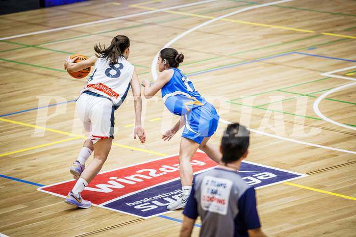 Basketball, Win2Day Basketball Damen Superliga 2023/24, Grunddurchgang 10.Runde, Vienna Timberwolves, DBB LZ OÖ, Aleksandra Novakovic (8)