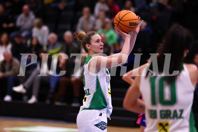 28.01.2024, Graz, Raiffeisen Sportpark, Basketball Damen Superliga 2023/24, Grunddurchgang 10.Runde, UBI Holding Graz - UBSC-DBBC Graz ,  