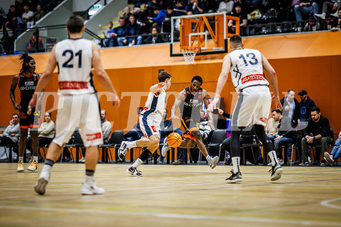 Basketball, Win2Day Superliga 2023/24, Grunddurchgang 19.Runde, Vienna Timberwolves, Fürstenfeld Panthers, Hegel Augustin (17)