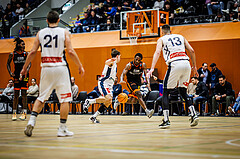 Basketball, Win2Day Superliga 2023/24, Grunddurchgang 19.Runde, Vienna Timberwolves, Fürstenfeld Panthers, Hegel Augustin (17)