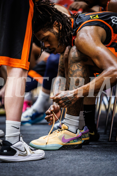 Basketball, Win2Day Superliga 2023/24, Grunddurchgang 19.Runde, Vienna Timberwolves, Fürstenfeld Panthers, Joe Hampton (9)
