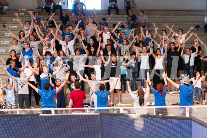 Basketball, ABL 2016/17, Playoff Finale Spiel 1, Oberwart Gunners, Kapfenberg Bulls, Bulls Fan Choreo
