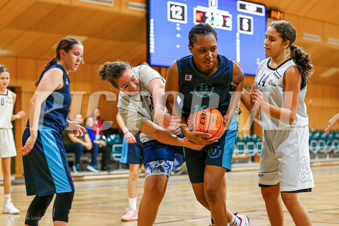 23.11.2024 Österreichischer Basketballverband 2024/25, SLWU14, Basket Flames UNION vs. Vienna Timberwolves