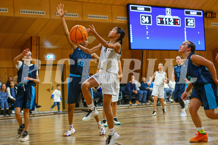 23.11.2024 Österreichischer Basketballverband 2024/25, SLWU14, Basket Flames UNION vs. Vienna Timberwolves
