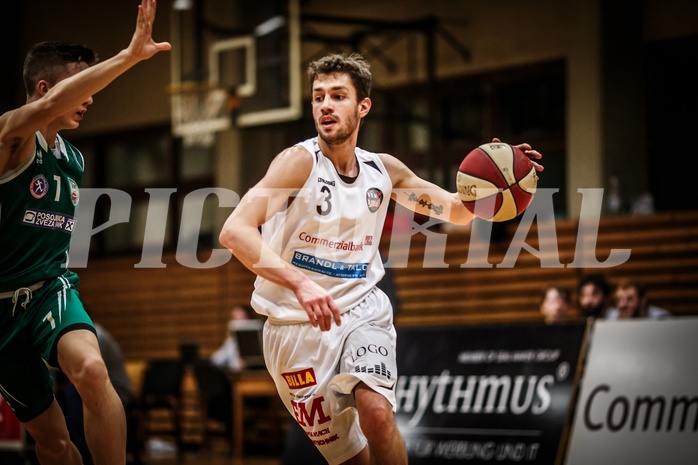 Basketball, 2.Bundesliga, Grunddurchgang 10.Runde (Nachtrag), Mattersburg Rocks, KOŠ Posojilnica Bank Celovec, Jan Nicoli (3)