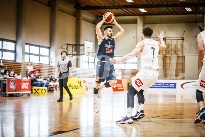 Basketball, Basketball Zweite Liga, Playoff: Viertelfinale 3. Spiel, Mattersburg Rocks, BBC Nord Dragonz, Petar Cosic (3)