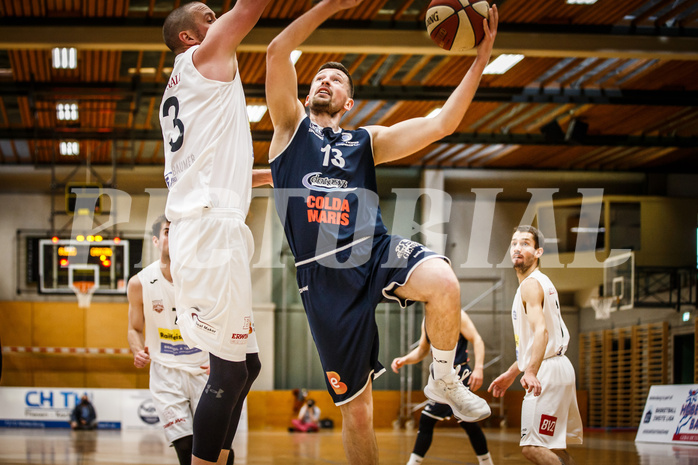 Basketball, Basketball Zweite Liga, Playoff: Viertelfinale 3. Spiel, Mattersburg Rocks, BBC Nord Dragonz, Bogdan Rakic (13)