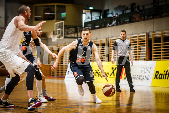 Basketball, Basketball Zweite Liga, Playoff: Viertelfinale 3. Spiel, Mattersburg Rocks, BBC Nord Dragonz, Dragisa Najdanovic (7)