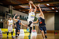 Basketball, Basketball Zweite Liga, Playoff: Viertelfinale 3. Spiel, Mattersburg Rocks, BBC Nord Dragonz, Roman Skvasik (12)