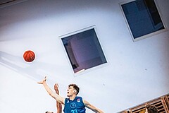 Basketball, Austria Cup 2022/23, Achtelfinale, Union Deutsch Wagram Alligators, Vienna D.C. Timberwolves, Marko Goranovic (77), Chris Vogt (33)