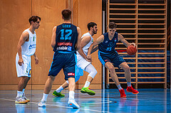 Basketball, Austria Cup 2022/23, Achtelfinale, Union Deutsch Wagram Alligators, Vienna D.C. Timberwolves, Marko Goranovic (77), Chris Vogt (33)