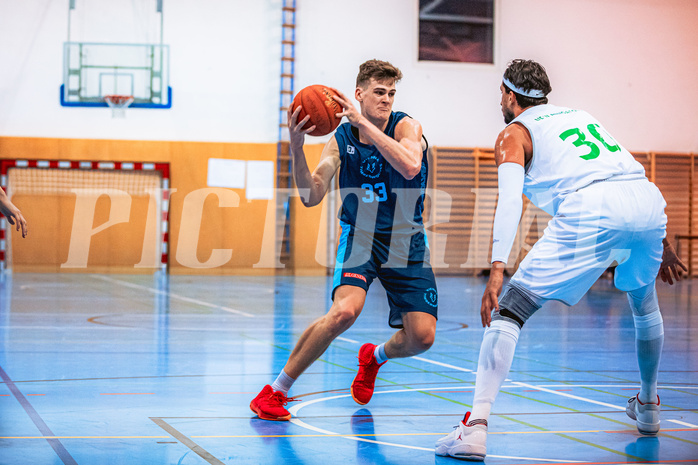 Basketball, Austria Cup 2022/23, Achtelfinale, Union Deutsch Wagram Alligators, Vienna D.C. Timberwolves, Chris Vogt (33)