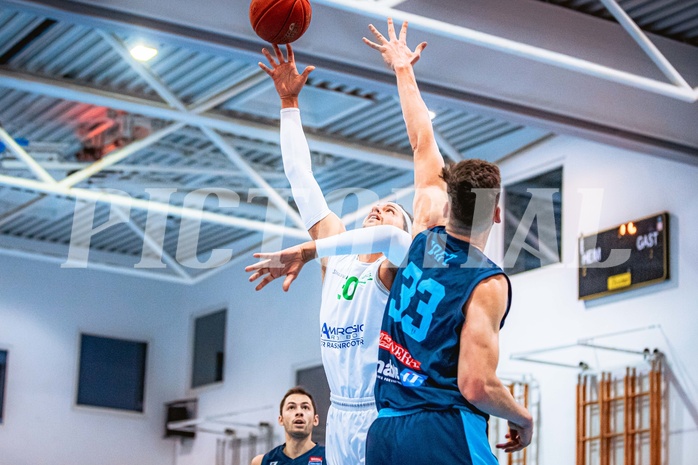 Basketball, Austria Cup 2022/23, Achtelfinale, Union Deutsch Wagram Alligators, Vienna D.C. Timberwolves, Marko Kolaric (30), Chris Vogt (33)