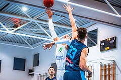 Basketball, Austria Cup 2022/23, Achtelfinale, Union Deutsch Wagram Alligators, Vienna D.C. Timberwolves, Marko Kolaric (30), Chris Vogt (33)
