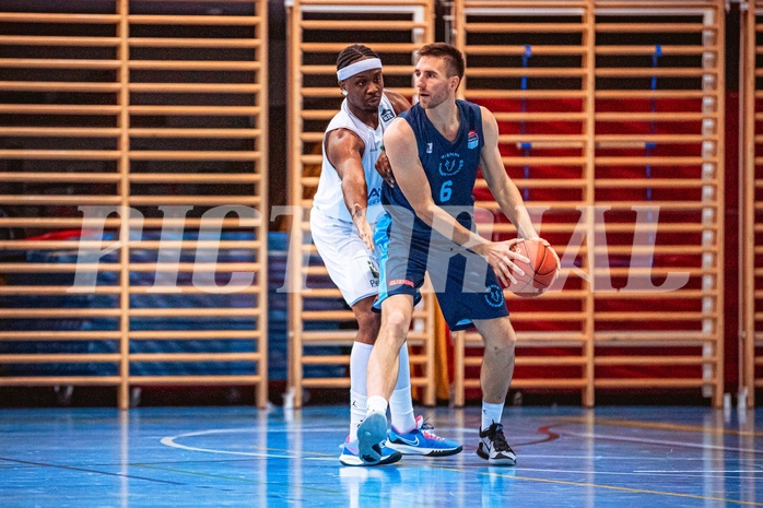 Basketball, Austria Cup 2022/23, Achtelfinale, Union Deutsch Wagram Alligators, Vienna D.C. Timberwolves, William Emiohe (15), Nemanja Nikolic (6)