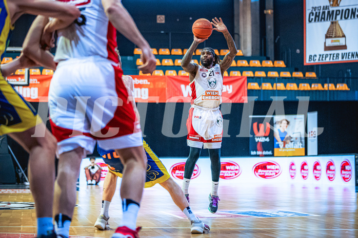 Basketball, Win2Day Superliga 2022/23, Viertelfinale Spiel 1, BC Vienna, UBSC Graz, Jahenns Manigat (21)