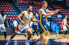 Basketball, Win2Day Superliga 2022/23, Viertelfinale Spiel 1, BC Vienna, UBSC Graz, Jozo Rados (3), Robert Gerald Hawkinson (2)
