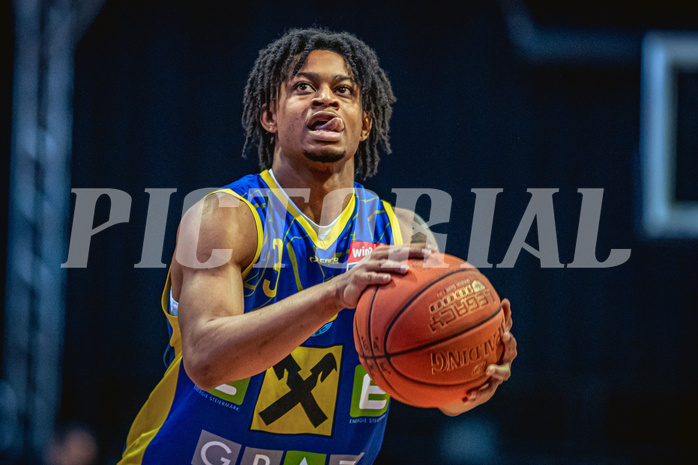 Basketball, Win2Day Superliga 2022/23, Viertelfinale Spiel 1, BC Vienna, UBSC Graz, Zachery Deshon Cooks (3)