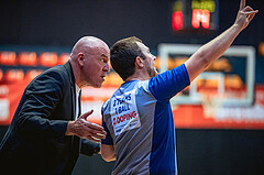 Basketball, Win2Day Superliga 2022/23, Viertelfinale Spiel 1, BC Vienna, UBSC Graz, Aramis Naglic (Head Coach), SR T. Lucaciu