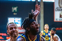 Basketball, Win2Day Superliga 2022/23, Viertelfinale Spiel 1, BC Vienna, UBSC Graz, Enis Murati (44), Issac James Vann Jr (13)