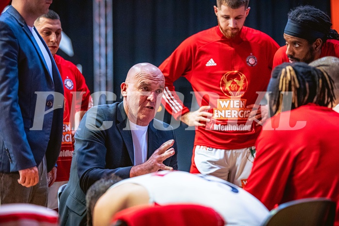 Basketball, Win2Day Superliga 2022/23, Viertelfinale Spiel 1, BC Vienna, UBSC Graz, Aramis Naglic (Head Coach)