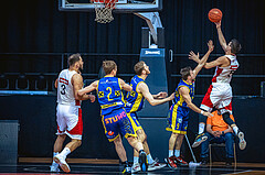 Basketball, Win2Day Superliga 2022/23, Viertelfinale Spiel 1, BC Vienna, UBSC Graz, Paul Isbetcherian (9), Bogic Vujosevic (5)
