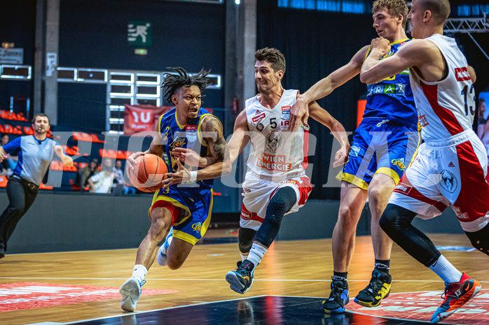 Basketball, Win2Day Superliga 2022/23, Viertelfinale Spiel 1, BC Vienna, UBSC Graz, Zachery Deshon Cooks (3)