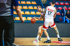 Basketball, Win2Day Superliga 2022/23, Viertelfinale Spiel 1, BC Vienna, UBSC Graz, Tanner Giddings (15), Ivan Siriscevic (17)