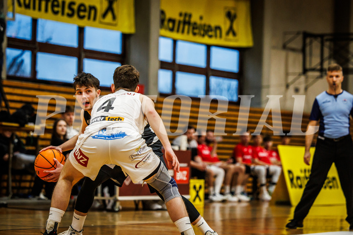 Basketball, Basketball Zweite Liga 2023/24, Grunddurchgang 18.Runde, Mattersburg Rocks, Güssing Blackbirds, Tobias Kopcsandy (10)