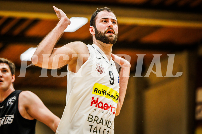 Basketball, Basketball Zweite Liga 2023/24, Grunddurchgang 18.Runde, Mattersburg Rocks, Güssing Blackbirds, Tobias Winkler (9)