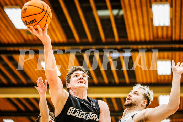 Basketball, Basketball Zweite Liga 2023/24, Grunddurchgang 18.Runde, Mattersburg Rocks, Güssing Blackbirds, Sebastian Koch (5)